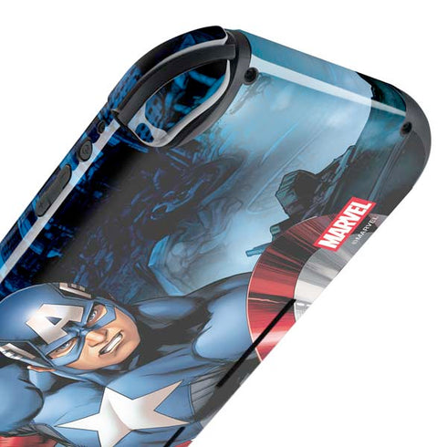 Marvel Captain America Portrait Nintendo Switch Lite Skin